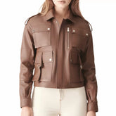 brown jacket women